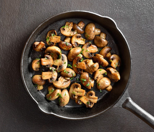 Mushrooms in skillet