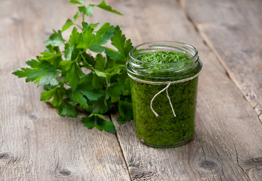 Pesto in a jar