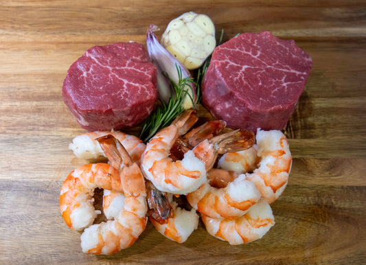 Filet and Shrimp Cocktail Box